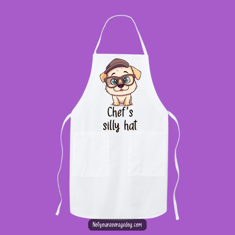 Funny Dog Glasses Apron: Cook with Canine Comedy!
