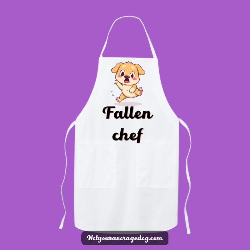 Funny Dog Apron: Tripping Pup's Surprise, Great Funny Gift