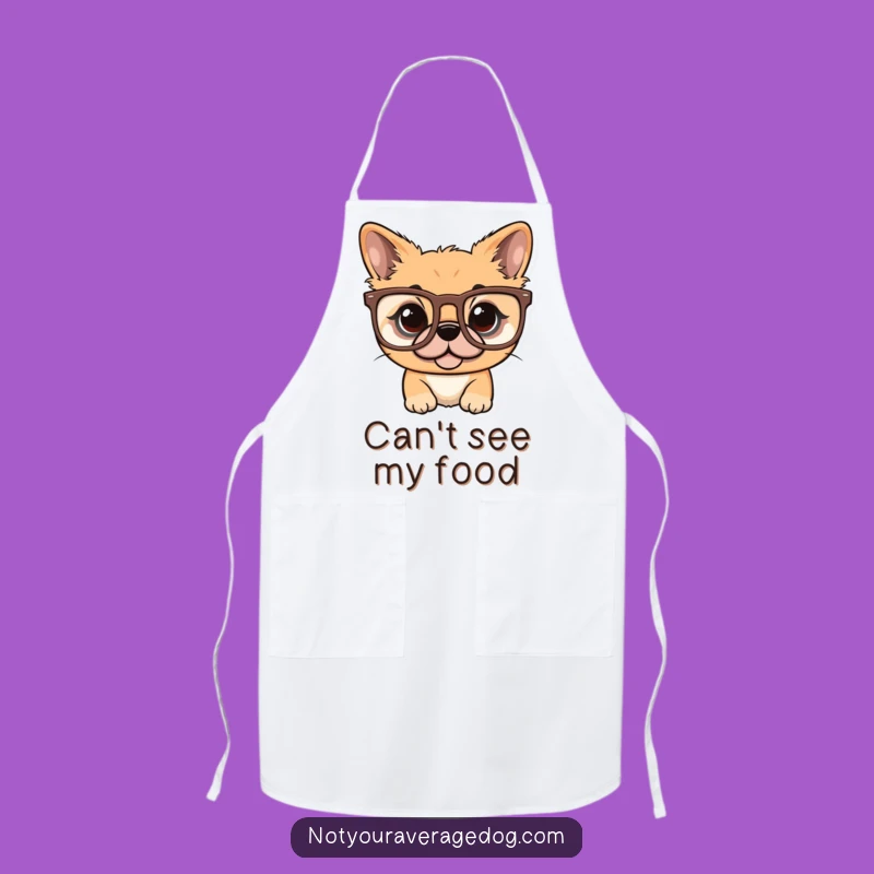 Funny Dog Oversized Glasses Apron: Cook In Style With Bark-tastic Humor Funny Gift