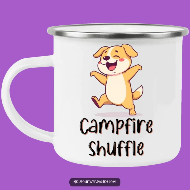 Funny Camp Mug: Dog's Clumsy Dance, Great Funny Gift