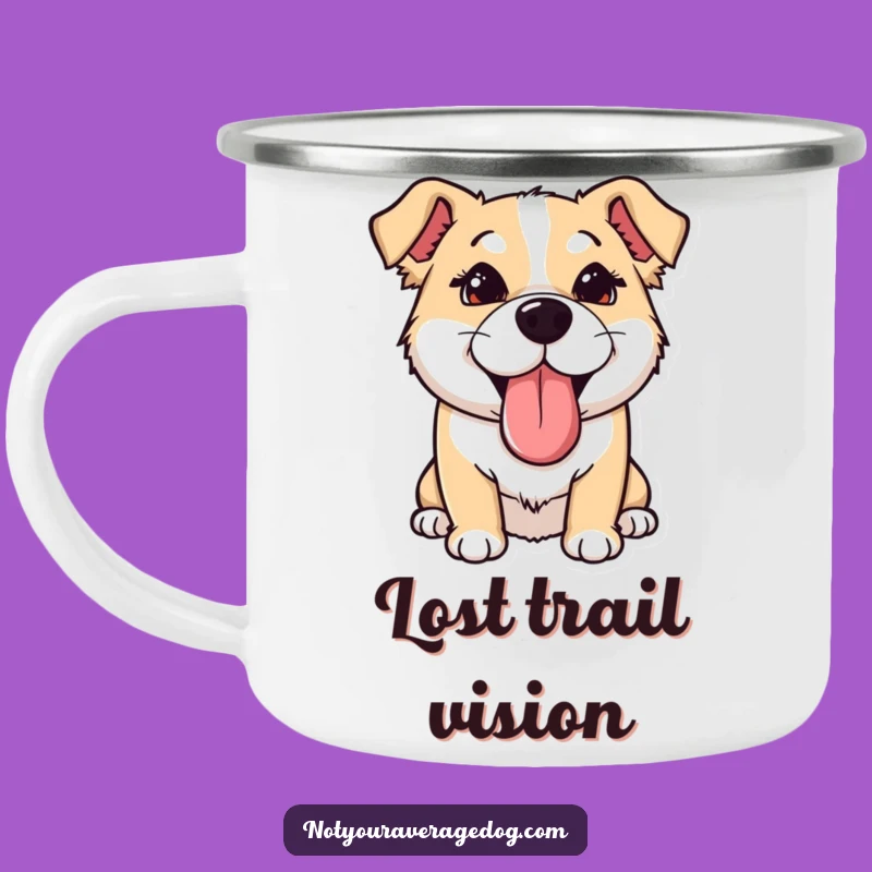 Funny Dog Goofy Camping Mug: Outdoor Humor, Sideways Tongue, Perfect Funny Gift