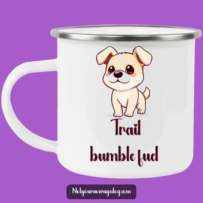 Funny Floppy Ear Dog Camping Mug: Adventure Fuel with a Smile