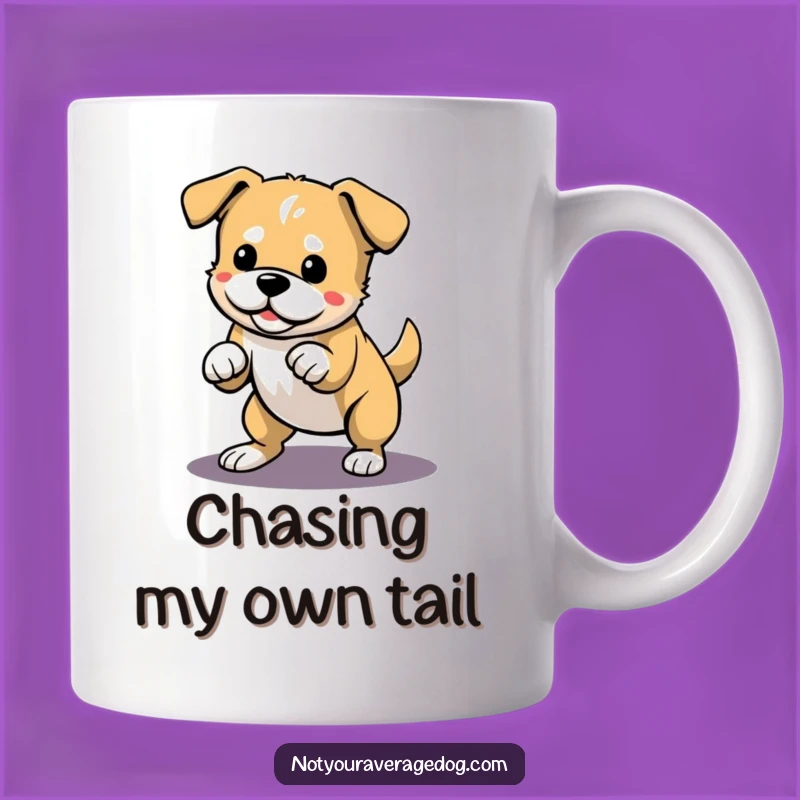 Funny Dog Shadow Pounce Mug: Playful Pet Gift for Dog Lovers