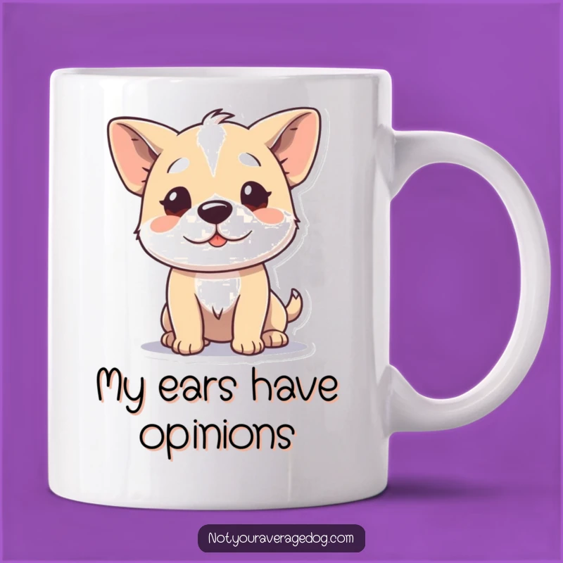 Funny Dog Wiggles Ears Mug: Hilarious Canine Antics Gift for Dog Lovers