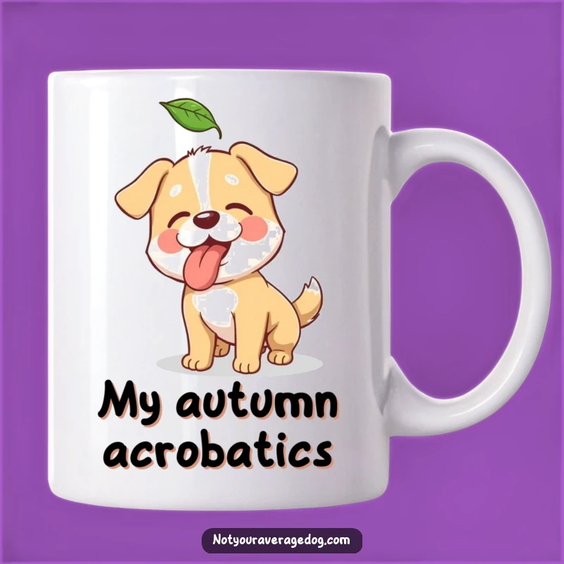 Funny Leaf Chaser Dog Mug: Hilarious Canine Gift for Dog Lovers