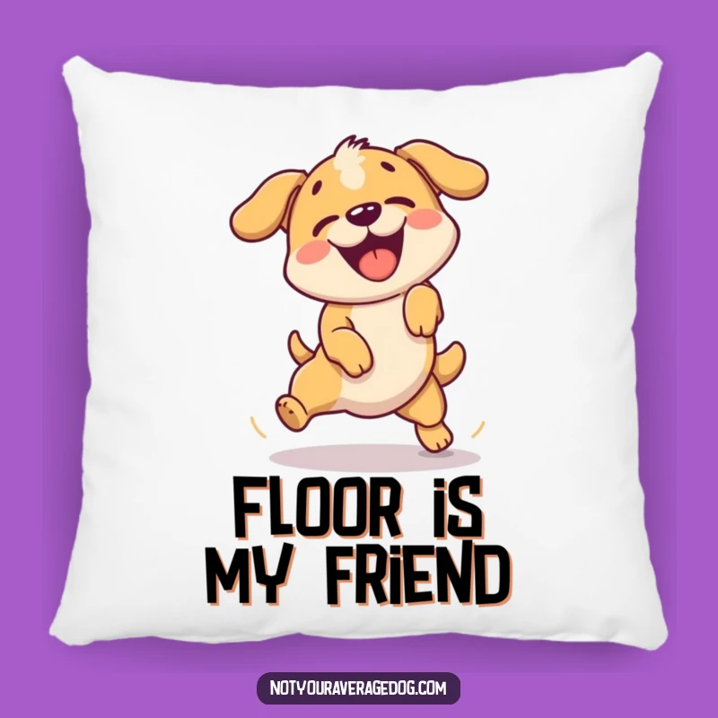 Funny Failed Jump Dog Pillow: Comfy & Hilarious Encouragement