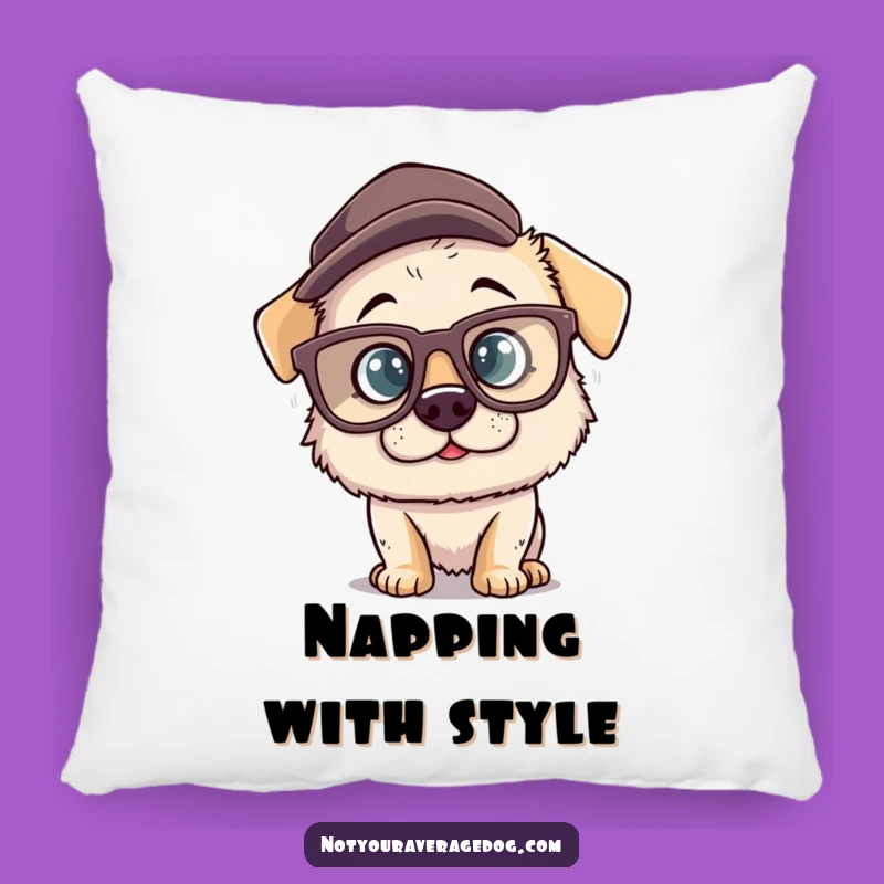 Funny Dog Glasses Pillow: Comfy and Hilarious Canine Accent!