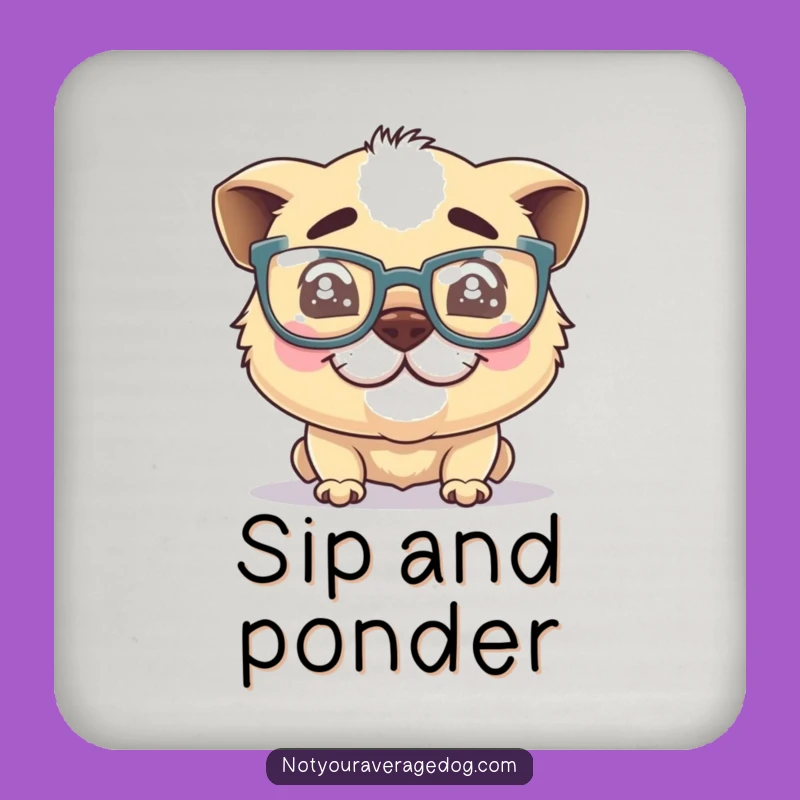 Funny Dog Glasses Coasters: Protect Surfaces with Hilarious, Goofy Art