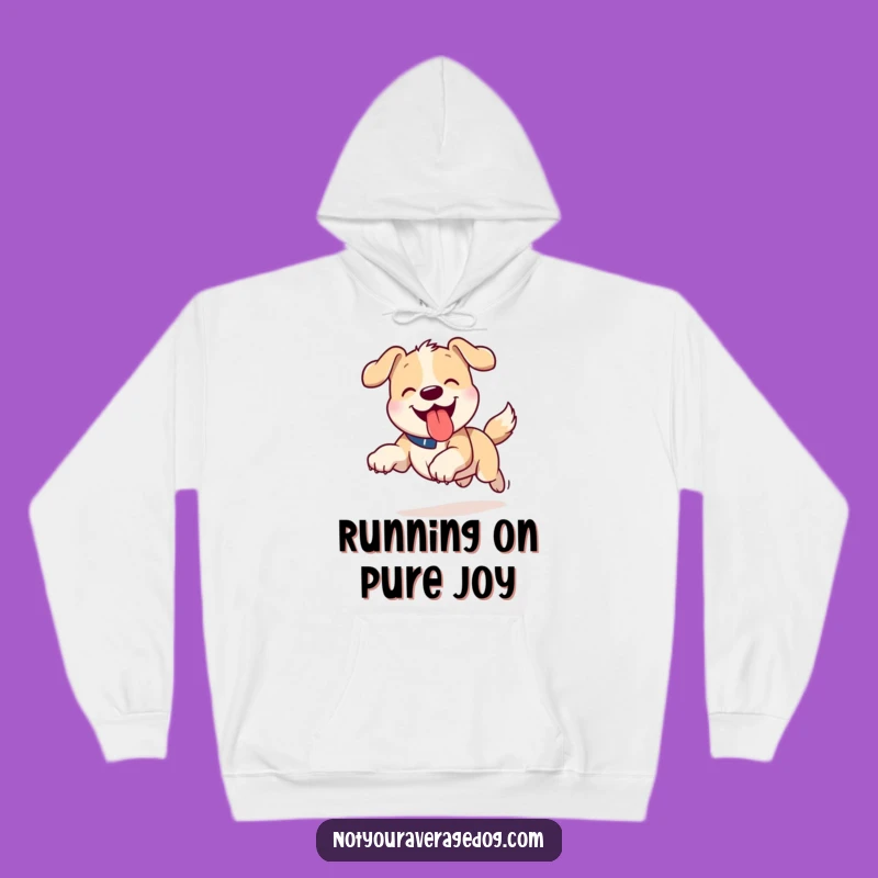 Funny Tongue Out Dog Hoodie - Cozy Running Pet Comfort Gift