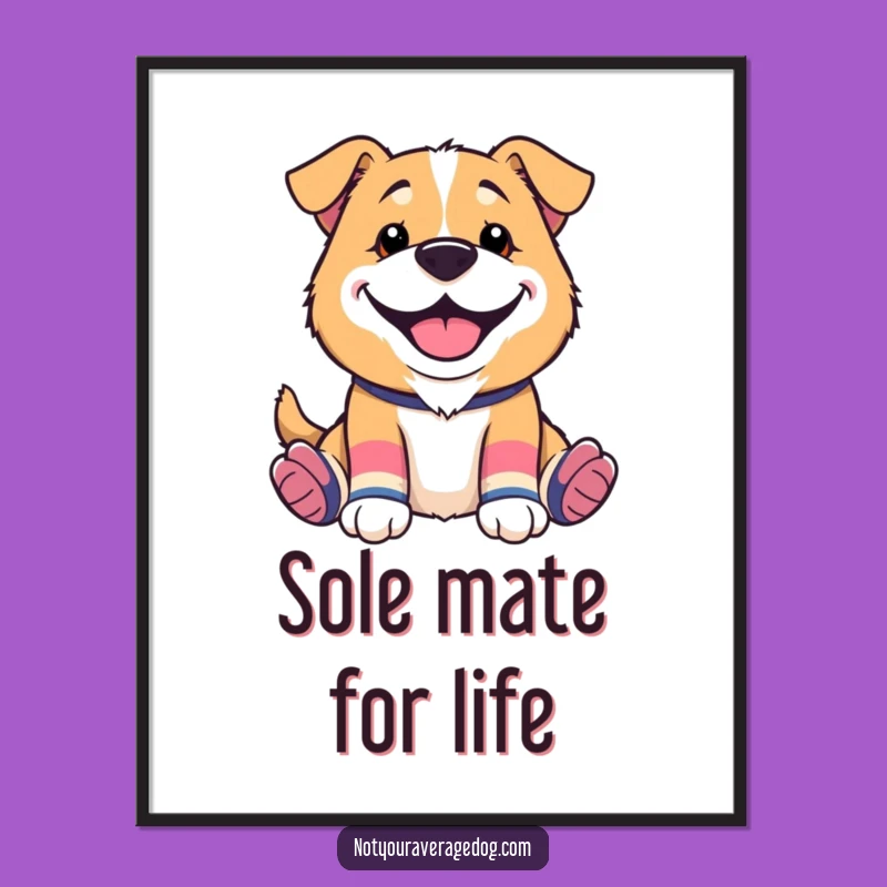 Free Printable Wall Art: Silly Sock Dog Style - Downloadable Humorous Decor