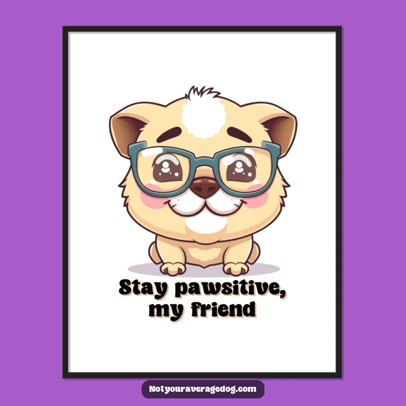 Free Printable Wall Art: Silly Dog Genius - Downloadable Quirky Decor