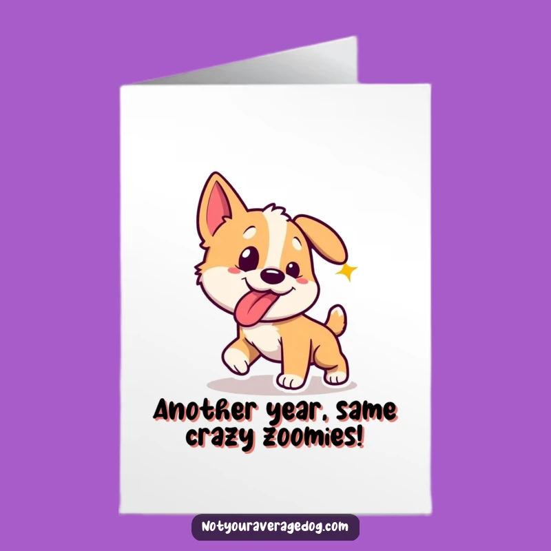 Funny Free Printable Birthday Card: Laser Dot Dog Chase - Hilarious Downloadable Greeting