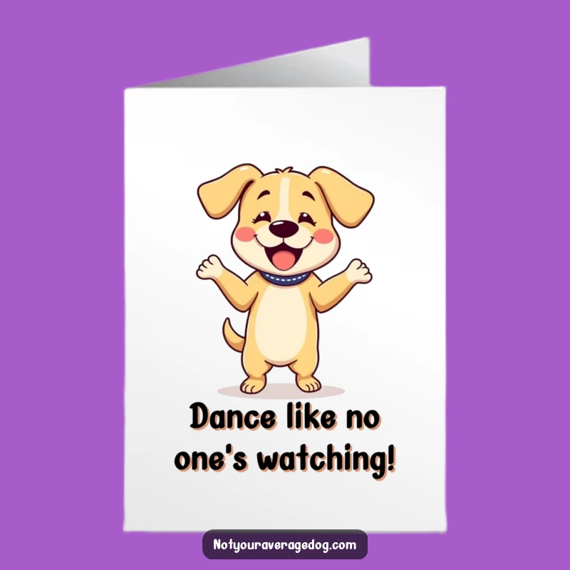 Free Printable Funny Dog Dance Card: Floppy Ear Birthday Bash - Downloadable Gift