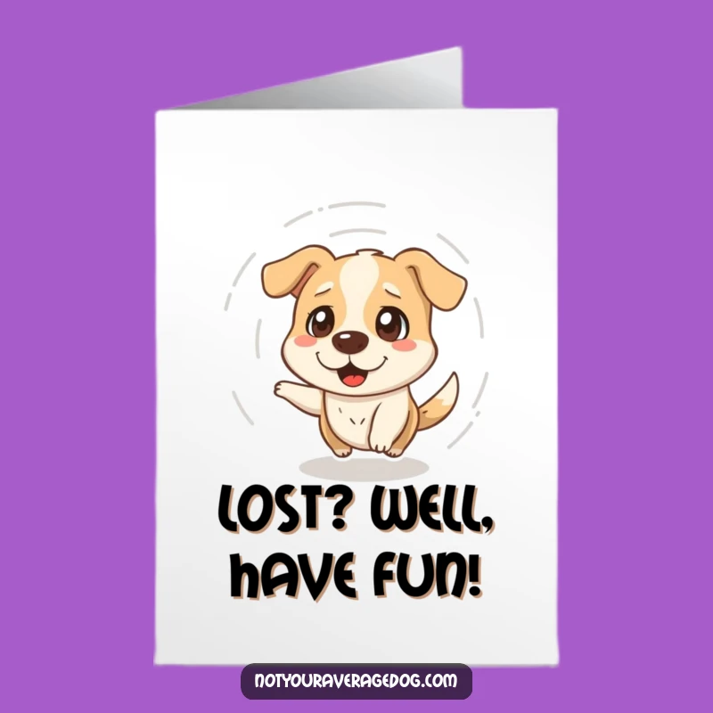 Free Printable Birthday Card: Dizzy Dog Fun, Hilarious Downloadable Gift for Party Animals