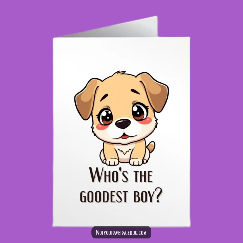 Free Printable Dog Birthday Card: Bewildered Pup Reflection Funny Downloadable Gift