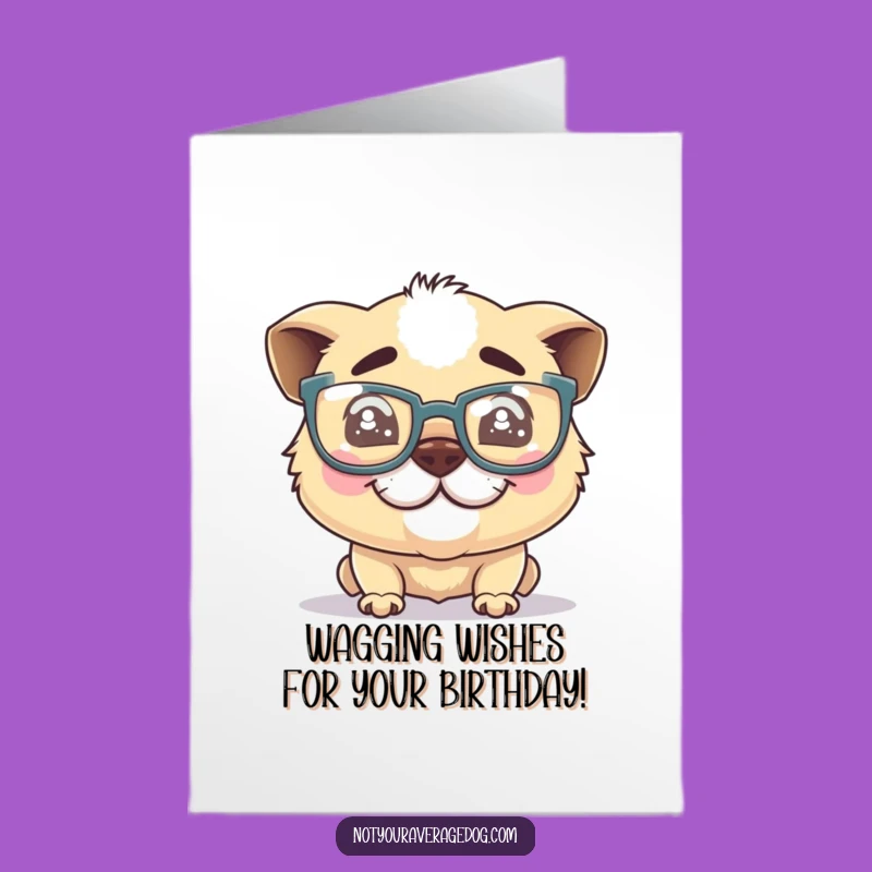 Free Printable Birthday Card: Silly Dog Scholar - Downloadable Funny Gift