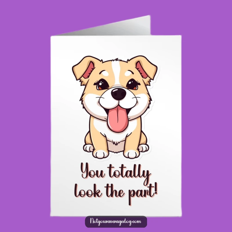 Free Printable Congrats Card: Goofy Dog Celebration Twist
