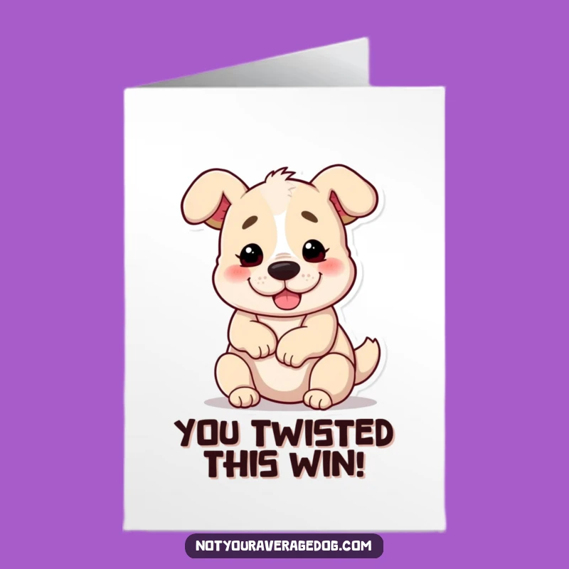 Free Printable Congratulations Card: Pretzel Dog Twist, Funny Downloadable Gift