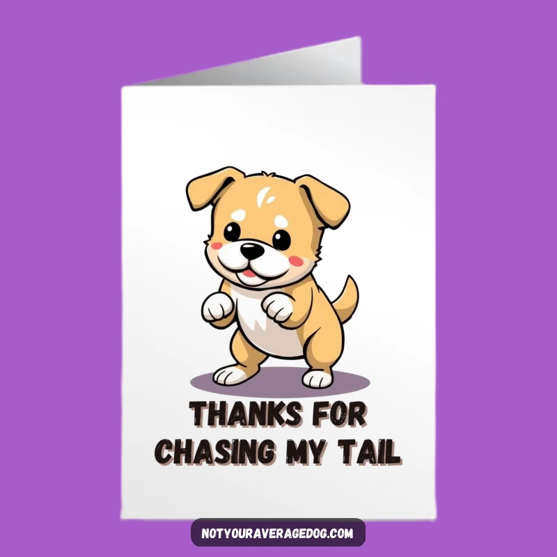 Charming Free Printable Thank You Card: Dog Shadow Play, Grateful Downloadable Gift