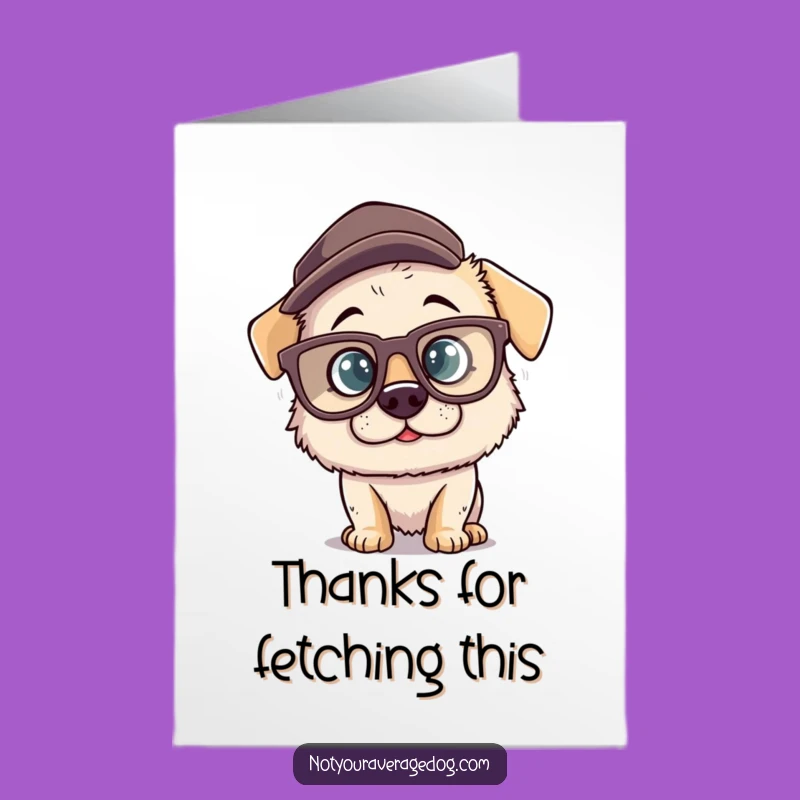 Free Printable Thank You Card: Silly Dog Glasses, Your DIY Downloadable Gift