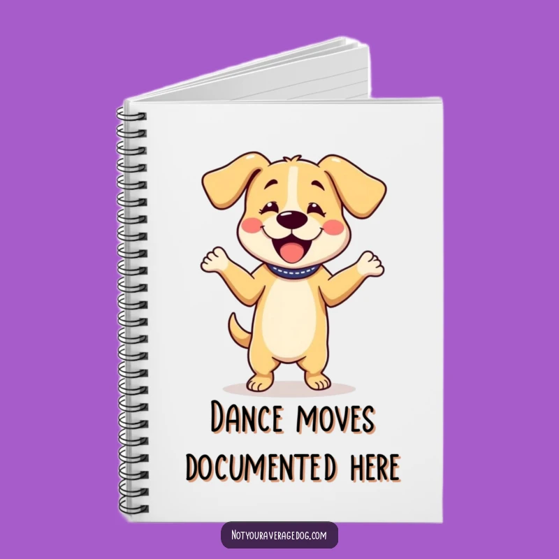 Funny Dog Dancing Notebook: Jot Down Moves with Floppy Ear Flair