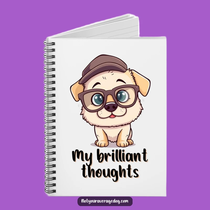 Funny Dog Glasses Notebook: Jot Down Ideas with Hilarious Style!