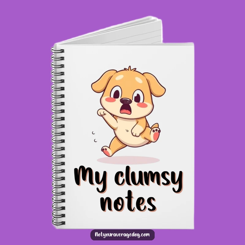 Funny Dog Notebook: Tripping Pup's Surprise, Perfect Funny Gift