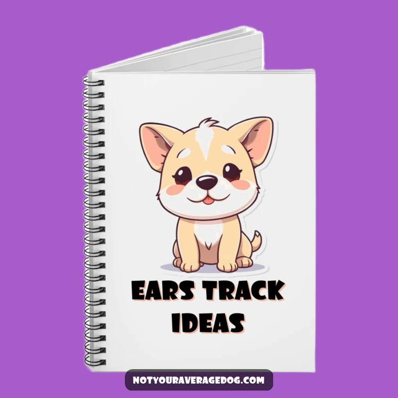 Funny Dog Wiggles Ears Notebook: Jot Down Notes with Canine Ear Antics