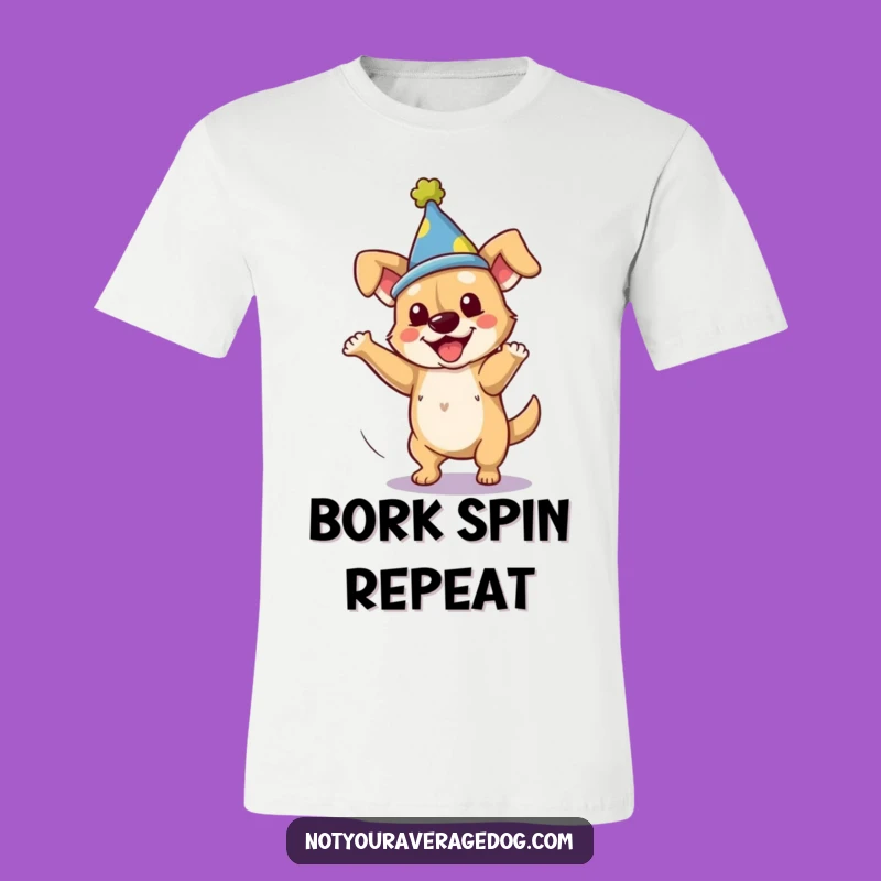 Funny Dog Clumsy Spin T-Shirt: Wearable Humor for Dog Enthusiasts