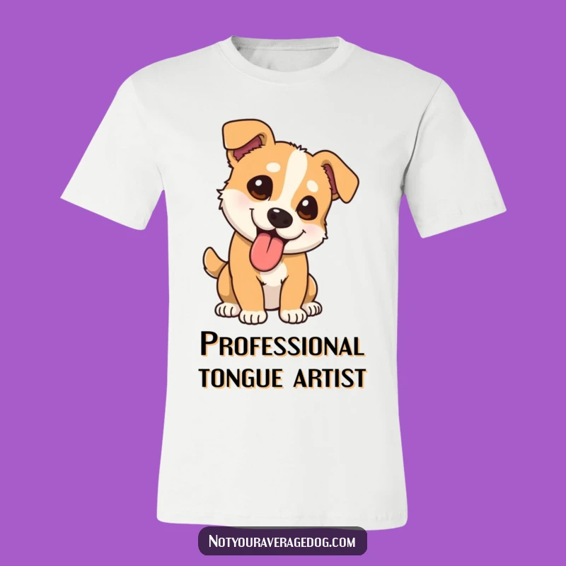 Comical Dog Tongue T-Shirt: Funny Dog Tee, a Hilarious Outfit for a Giggle