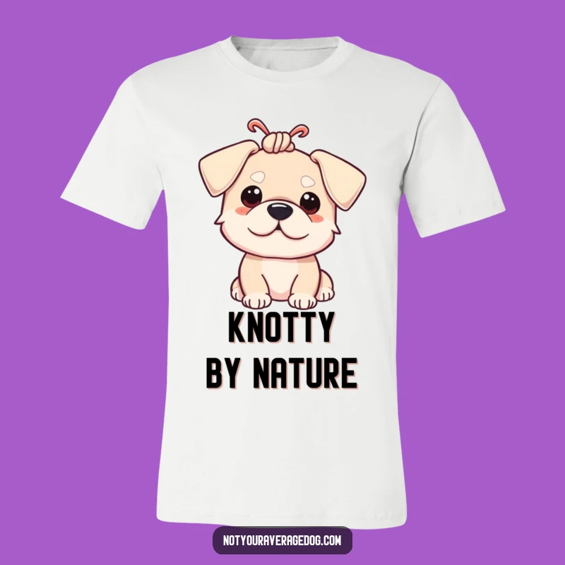 Funny Dog Ear Knot T-Shirt: Wear Your Love For Silly Pups With Humor Funny Gift