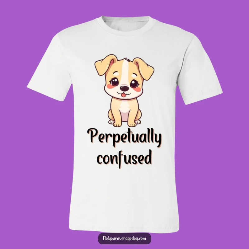 Funny Head Tilt Dog T-Shirt: Cute & Comical Canine Tee