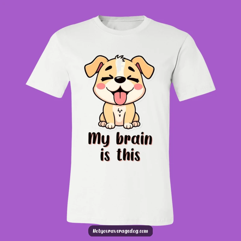 Funny Silly Dog Tongue Out T-Shirt: Comical Canine Comfort