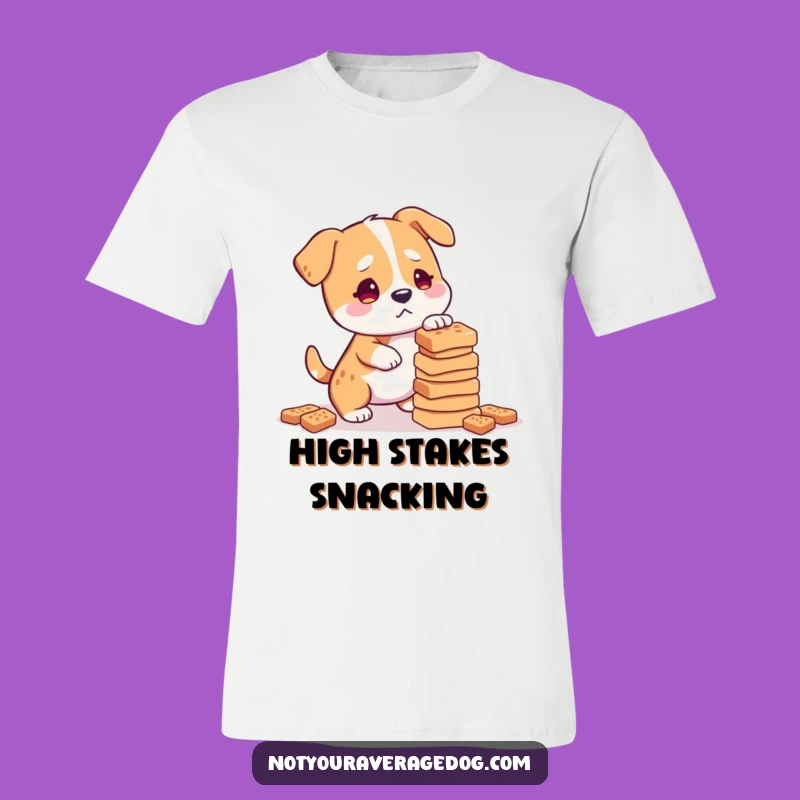 Funny Confused Dog Treat Balance T-Shirt: Wear Your Pet Parent Struggles