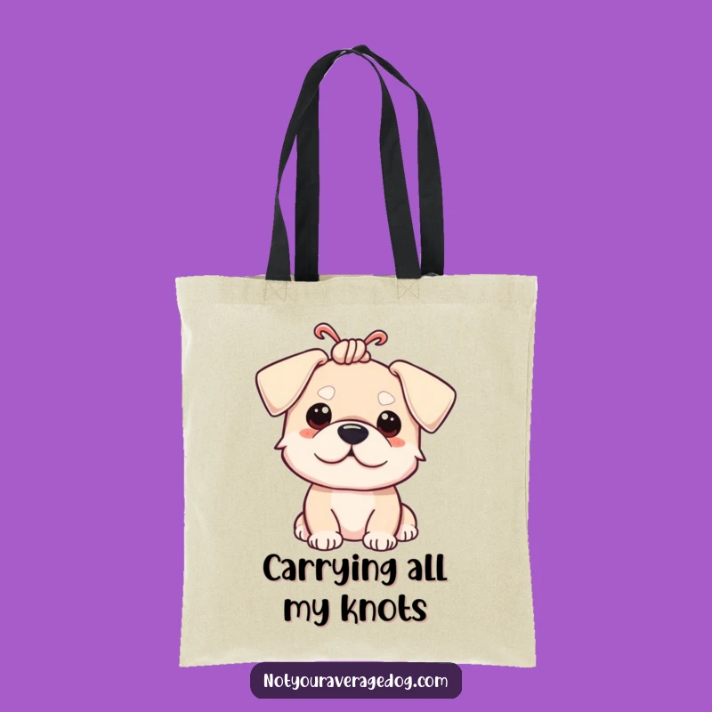 Funny Dog Ear Knot Tote Bag: Carry Your Essentials And Your Giggles Funny Gift