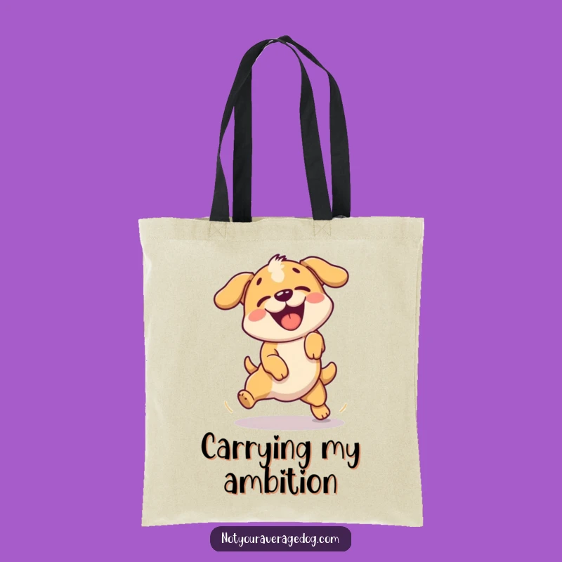 Funny Failed Jump Dog Tote Bag: Carry Your Efforts Proudly