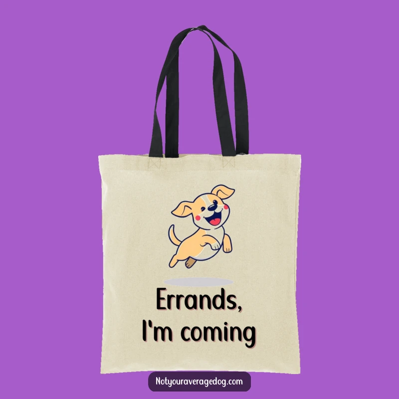 Funny Dog Jump Tote Bag: Carry Your Excitement Everywhere