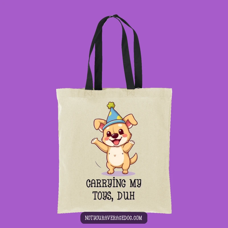 Funny Dog Clumsy Spin Tote Bag: Carry Your Laughs in Style