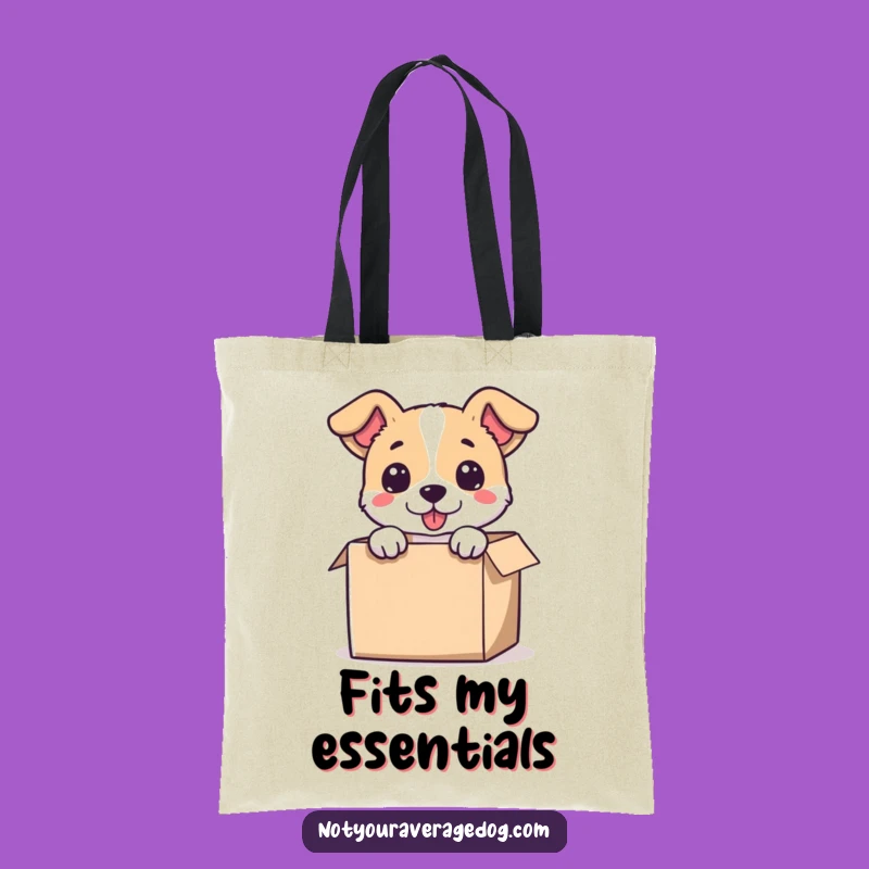 Funny Dog Small Box Tote Bag - Carry Your Laughs in Style