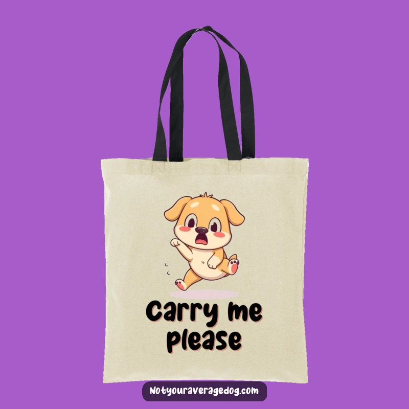 Funny Dog Tote Bag: Tripping Pup's Expression, Perfect Funny Gift