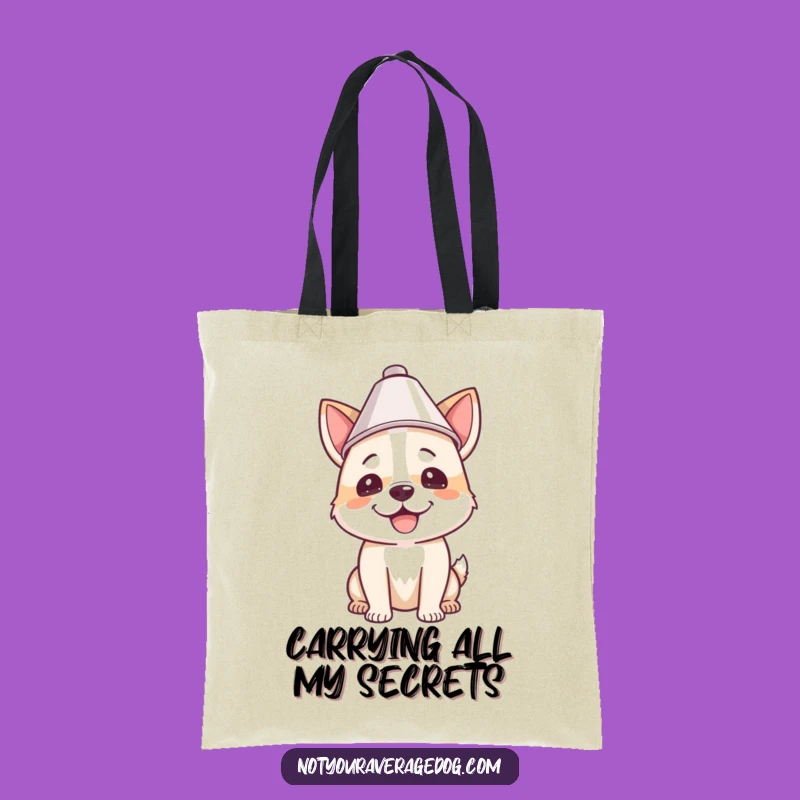 Funny Lampshade Dog Tote Bag: Carry Your Fun in Style